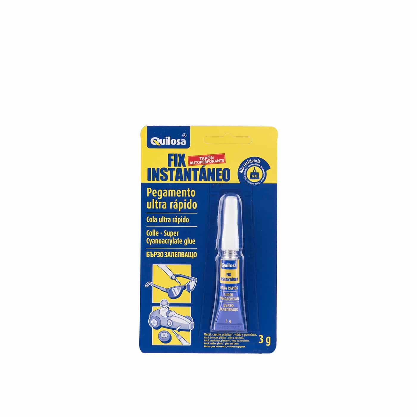 Quilosa Fix Instantâneo 3gr Transparente - Quilosa