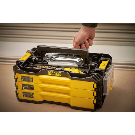 Mala De Gavetas Com 126 Ferramentas Stanley - FMMT98107-1 - GINT TOOLS