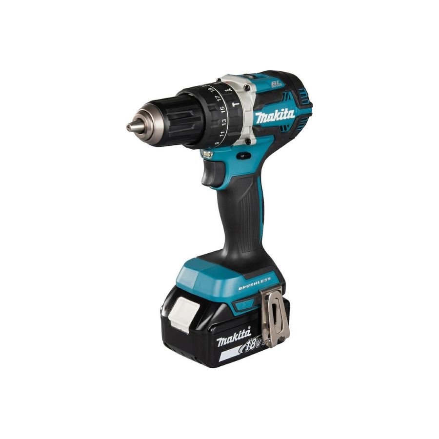 Berbequim Percutor BL 18V com Baterias Makita - DHP484RTE - Image 2